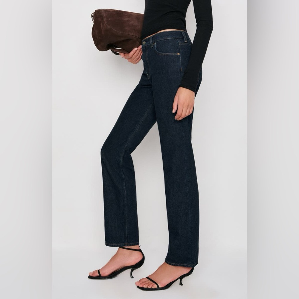 NWT Reformation Greer mid rise long jeans